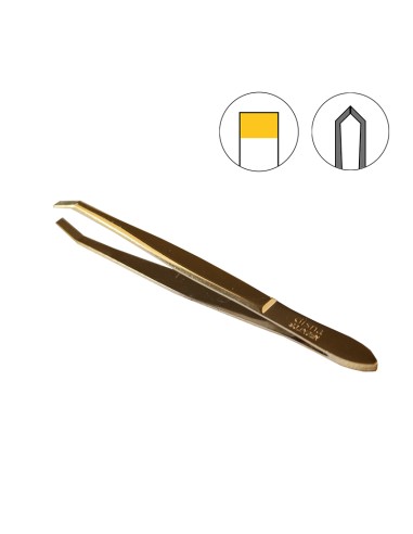 Pinza Depilar Punta Oro 9 cm DisprofUtensilios