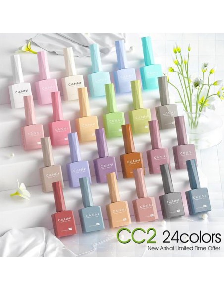 Kit 30 Esmaltes CC2 Hema Tpo Free CanniEsmaltes Permanentes Uñas