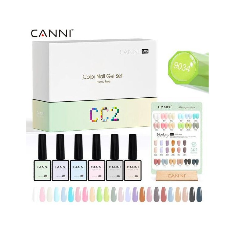 Kit 30 Esmaltes CC2 Hema Tpo Free CanniEsmaltes Permanentes Uñas Kit 30 Esmaltes CC2 Hema Tpo Free CanniEsmaltes Permanentes Uñas