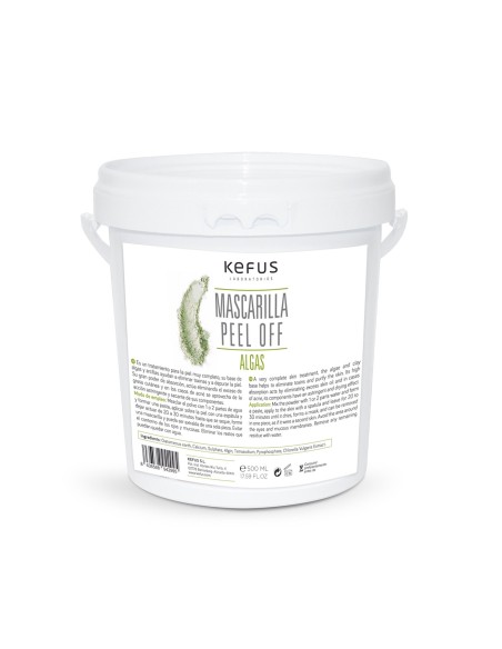 Mascarilla peel off alginato Algas 500 gr Kefus