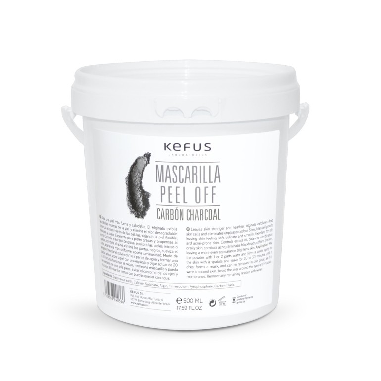 Mascarilla peel off de alginato Extracto de Uva 500 gr Kefus