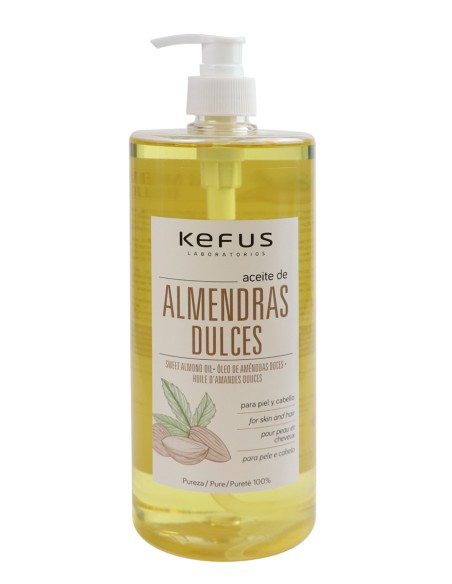 Aceite de Almendras dulces puro 1000 ml KefusCremas Corporales