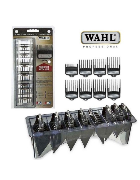 Kit 8 Peines Premium Maquinas WahlAccesorios y RepuestosTodoBelleza.pro