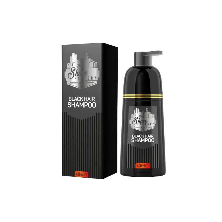 Champú Negro para Cabello y Barba 400 ml The Shave FactoryChampús y acondicionadorTodoBelleza.pro