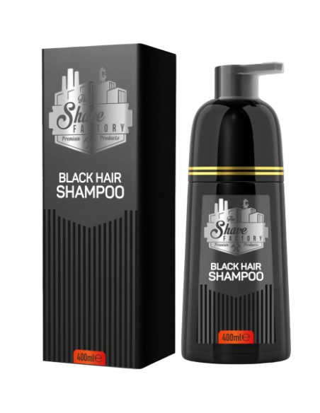 Champú Negro para Cabello y Barba 400 ml The Shave FactoryChampús y acondicionadorTodoBelleza.pro