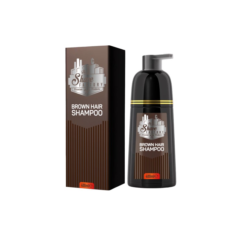 Champú Marrón para Cabello y Barba 400 ml The Shave FactoryCubrecanasTodoBelleza.pro