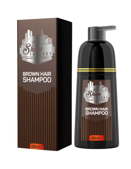 Champú Marrón para Cabello y Barba 400 ml The Shave FactoryCubrecanasTodoBelleza.pro