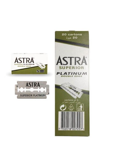 Cuchillas Astra Superior Platinum 20 x 5 cuchillasNavajas AfeitarTodoBelleza.pro