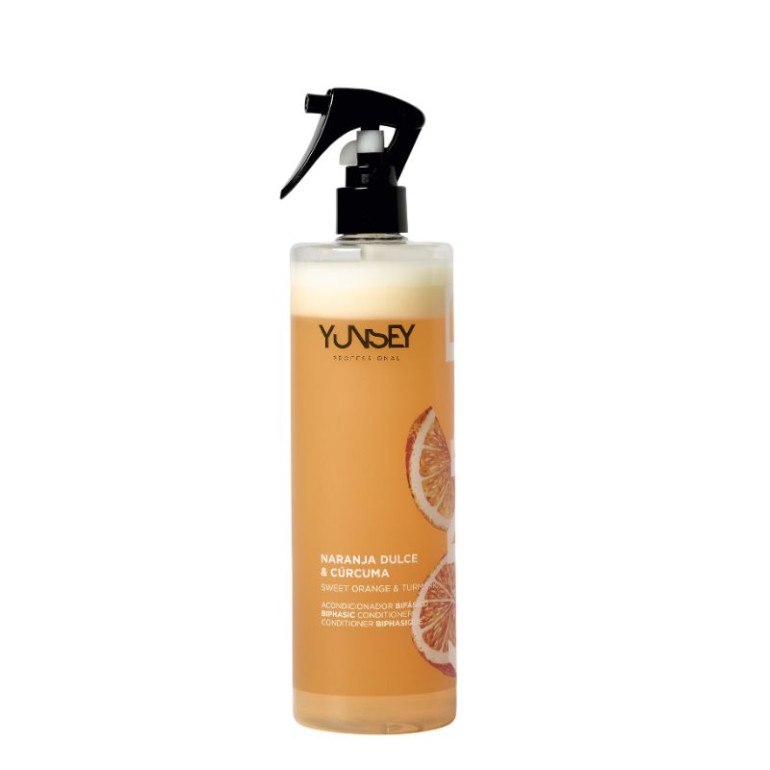 Acondicionador Bifasico Naranja Dulce y Cúrcuma 500 ml YunseyChampús y acondicionadorTodoBelleza.pro