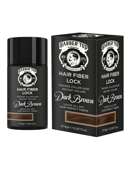 Fibras Capilares Castaño Oscuro Hair Fiber Lock 27,5 gr Barber TopFibra CapilarTodoBelleza.pro