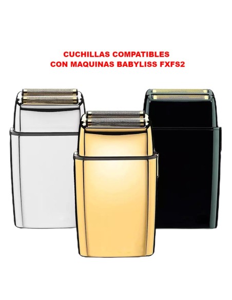 Recambio Cabezal Plateado + Cuchillas Compatible Babyliss FXFS2Accesorios y RepuestosTodoBelleza.pro