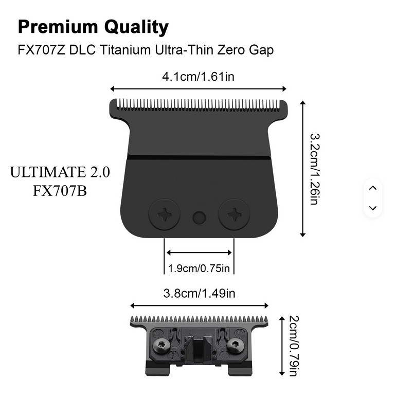 Cuchillas Black Repuesto Compatible Babyliss FX787 SkeletonAccesorios y RepuestosTodoBelleza.pro