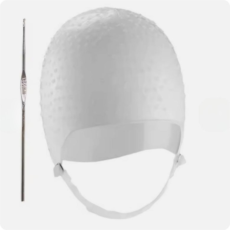 Gorro Mechas Silicona Cinta SujeciónPaletinas y Utensilos para ColoraciónTodoBelleza.pro