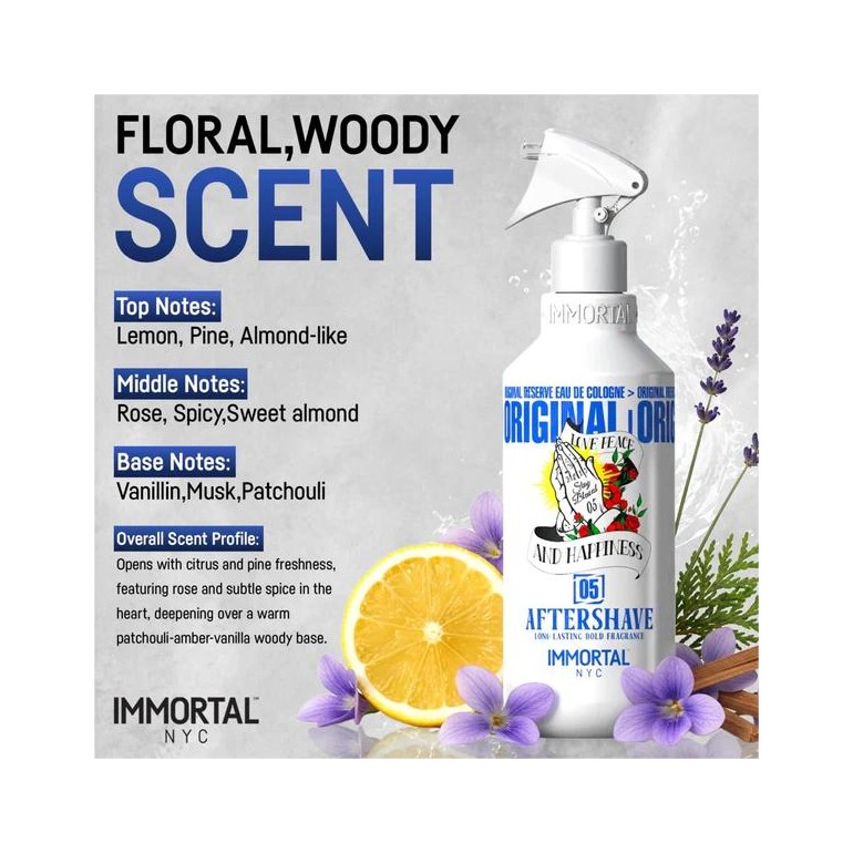 Colonia Stay Blessed 05 Aftershave 500 ml Immortal NYCColoniasTodoBelleza.pro