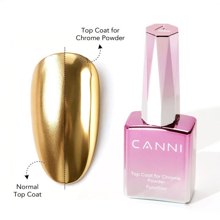 Top Coat Polvo Espejo 9 ml Canni