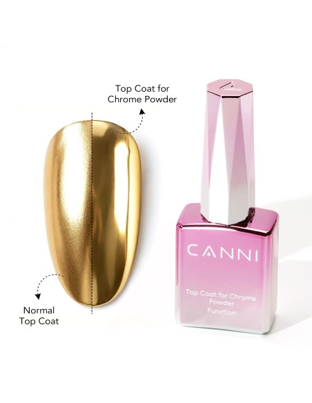 Top Coat Polvo Espejo 9 ml Canni