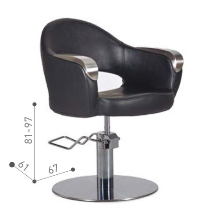 SILLÓN TOCADOR KENNETH PIE REDONDO