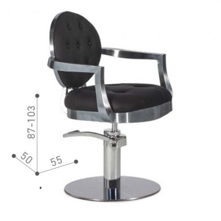 SILLÓN TOCADOR MIRTHA PIE REDONDO