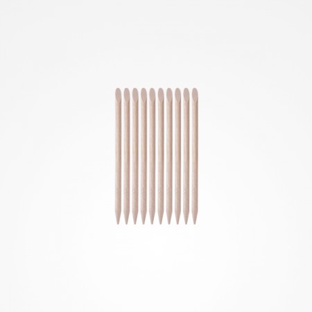 PALITOS MANICURA NARANJO BIFULL 10 UND.