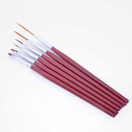 SET 6 PINCELES UÑAS STELLA