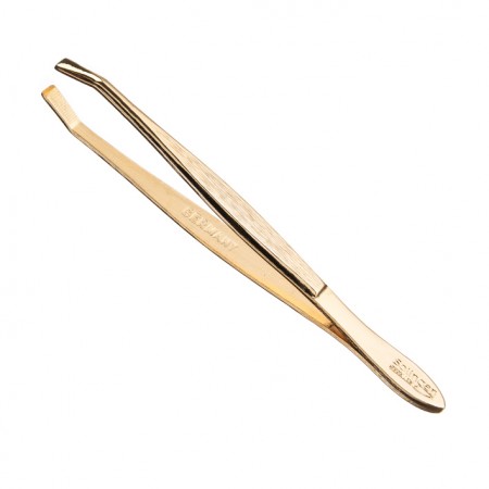 PINZA DEPILAR DORADA 8 CM