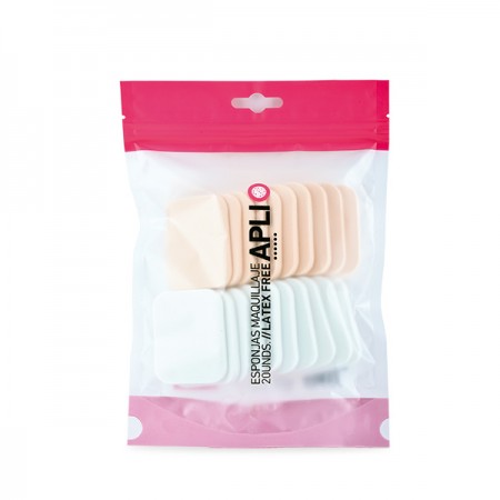 ESPONJAS MÁQUILLAJE RECTANGULARES SIN LÁTEX 20 UNDSEstética