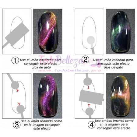 Imán para Uñas Efecto Ojos de Gato Canni