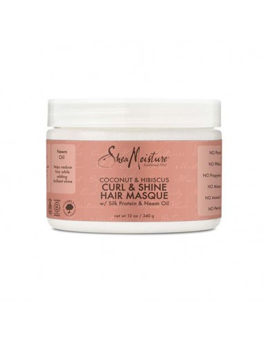 MASCARILLA cabello rizado curl & shine coconut & hibiscus 340 g SHEA MOISTURE