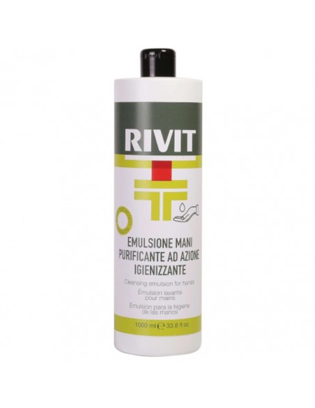 Emulsión de manos purificante para higienizar 1000 ml RivitLimpieza De Tintes y Desinfeción