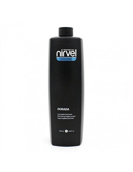 Laca Styling  Dorada Extra Fuerte 1000 ml Nirvel