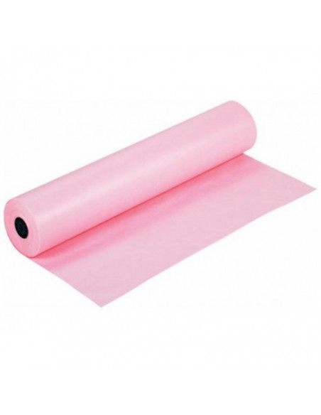 Rollo de Camilla Papel Crepado Rosa 60 Metros Ladycel