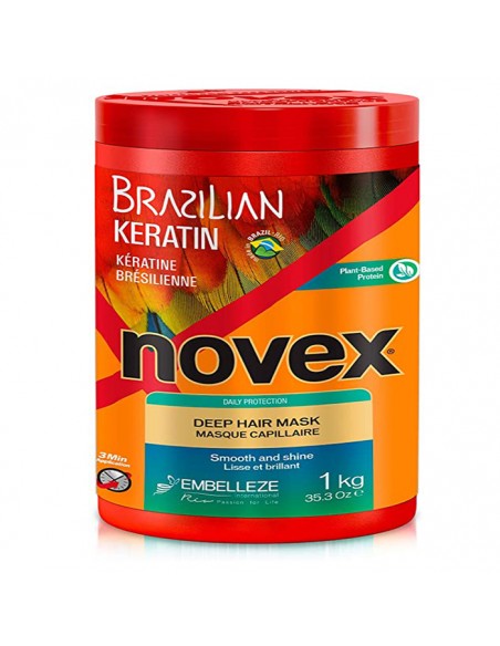 Mascarilla Queratina Brasileña 1000 ml Novex