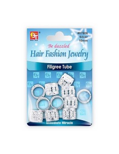 Tubo Filigranas Plata 10mm...