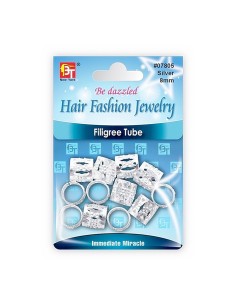 Tubo Filigranas Plata 8mm...