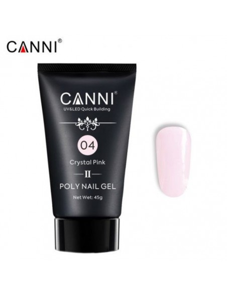 Acrylic Polygel 04 Crystal Pink 45 ml Canni