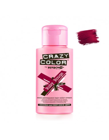 Tinte Semipermanente Rojo Ruby Rouge Nº 66 100 ml Crazy Color