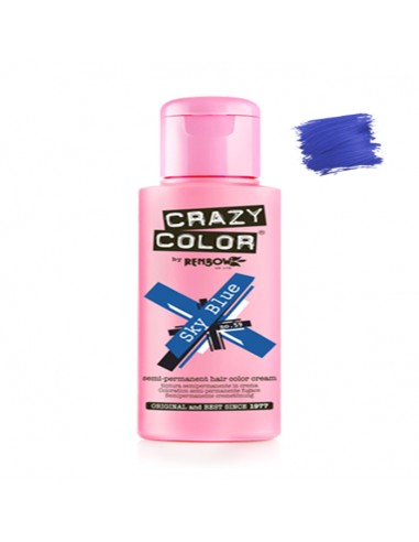 Tinte Semipermanente Azul Sky Blue Nº 59 100 ml Crazy Color