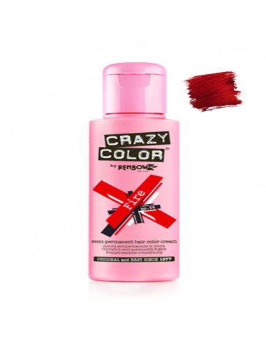Tinte Semipermanente Rojo Fire Nº 56 100 ml Crazy Color