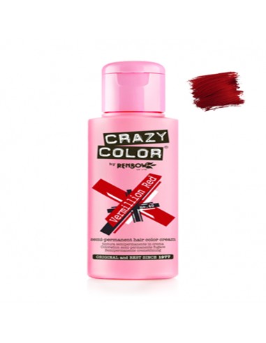 Tinte Semipermanente Rojo Bermellón Nº 40 100 ml Crazy Color