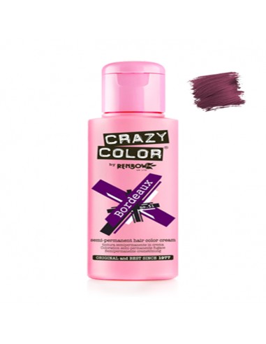 Tinte Semipermanente Burdeos Nº 51 100 ml Crazy Color