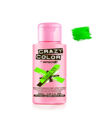 Tinte Semipermanente Verde Toxic Uv Nº 79 100 ml Crazy Color