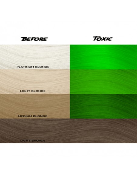 Tinte Semipermanente Verde Toxic Uv Nº 79 100 ml Crazy Color