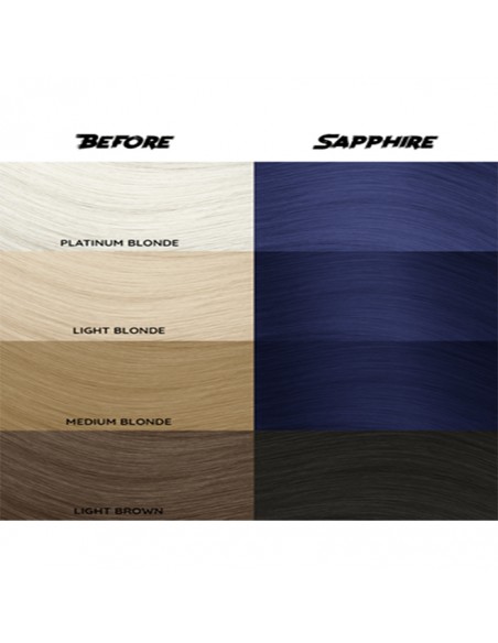 Tinte Semipermanente Zafiro Shapire Nº 72  100 ml Crazy Color