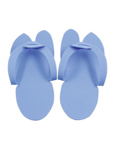 Zapatillas Pedicura Desechables Azul Pollie