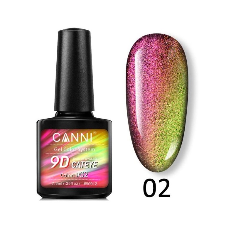 Esmalte 9D Galaxy Efecto Ojos de Gato 7,3 ml Canni
