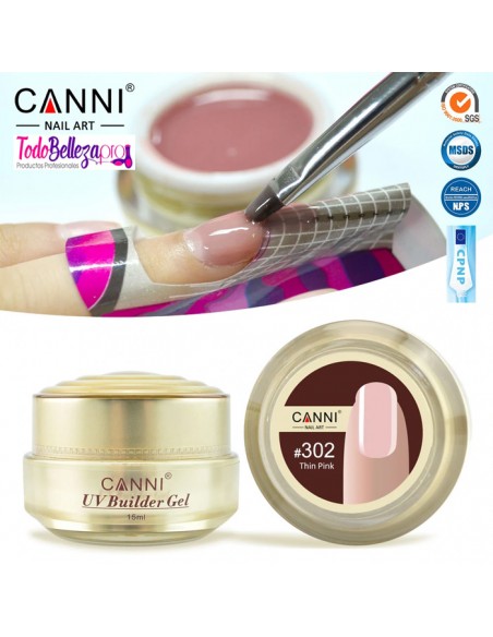 Gel de Construcción Color Sólido 15 ml Canni