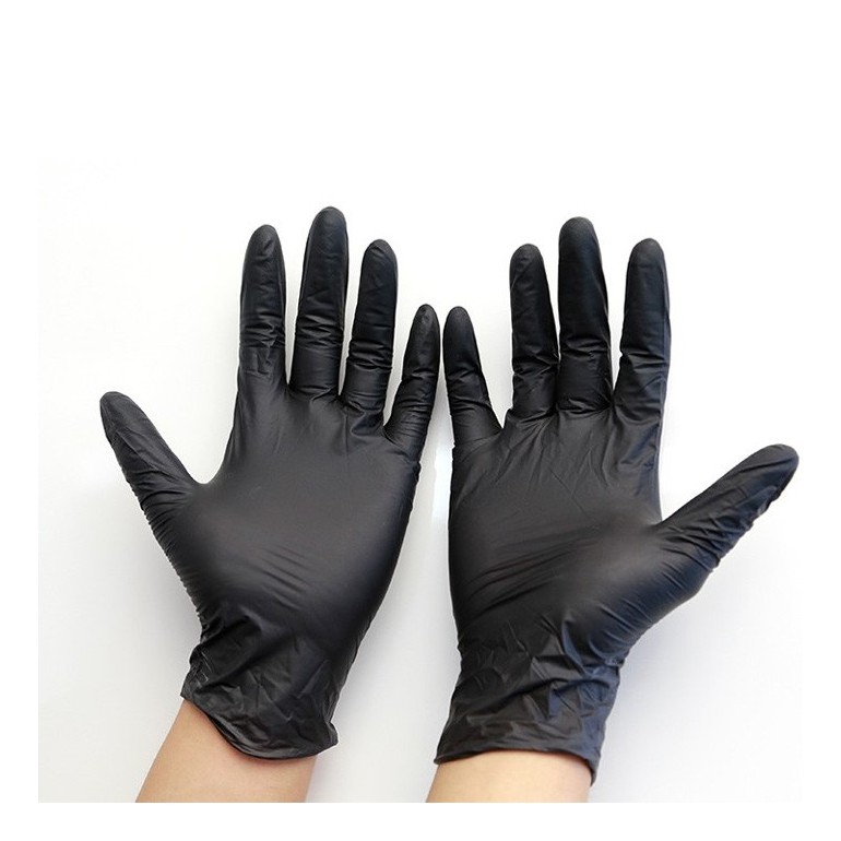 Guantes Nitrilo Negro 100 und.