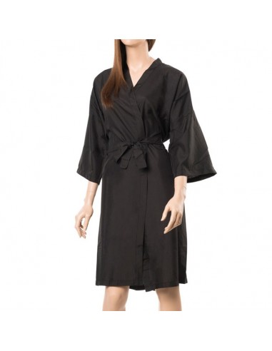 Kimono Cruzado Polyester Negro Eurostil