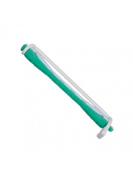 Bigudis Largo de Plástico Gris/Verde 12 Uni. Eurostil