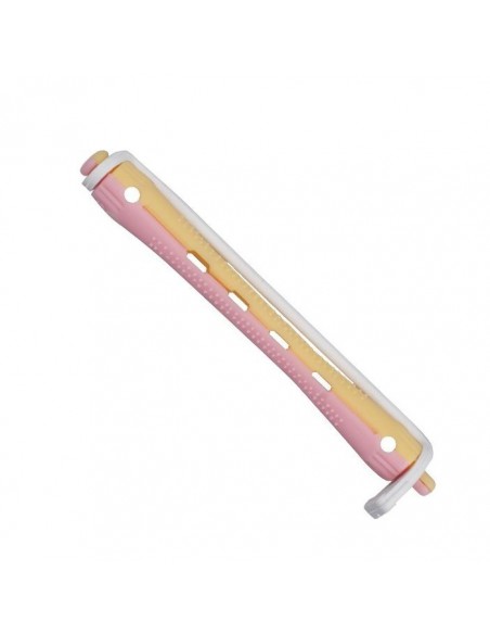 Bigudis Largo de Plástico Amarillo/Rosa 12 Uni. Eurostil